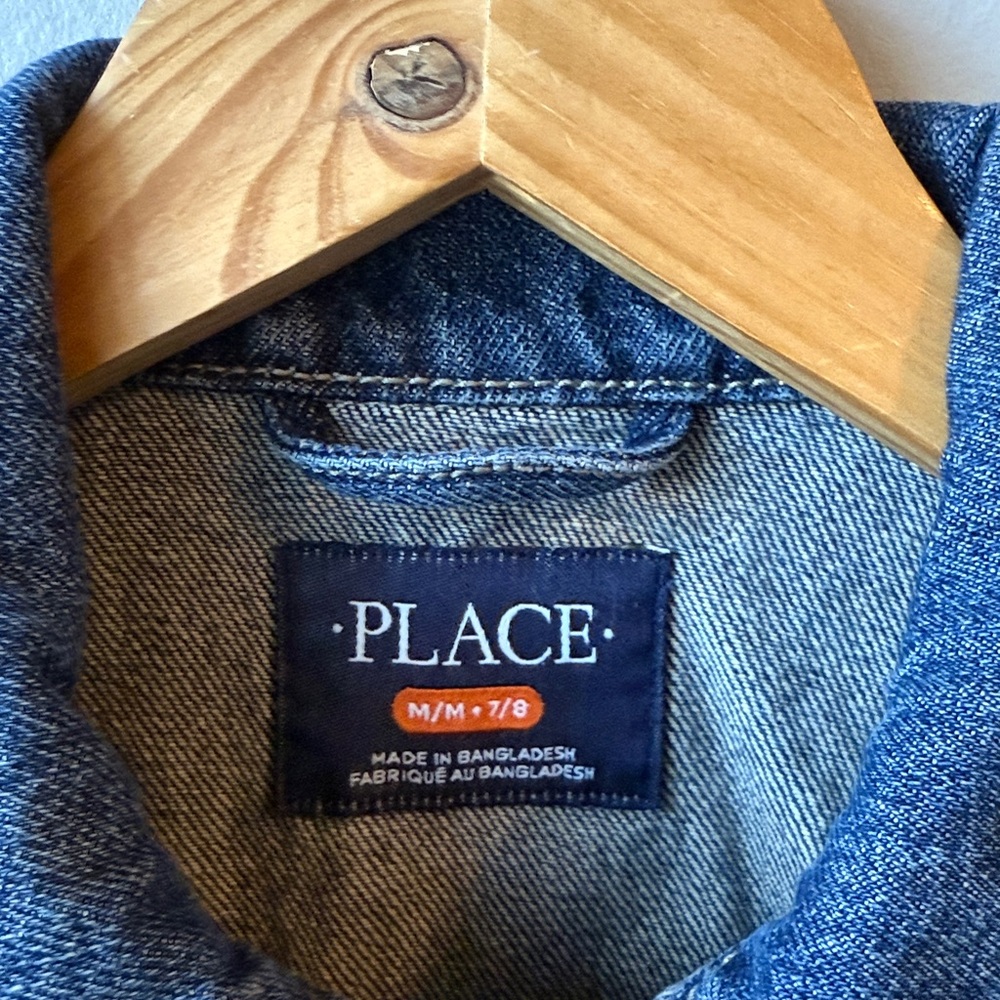 Child’s Place Girls Dark Wash Jean Denim Jacket - Picture 6 of 6